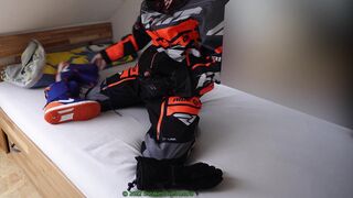 Cum-shot on brand fresh FXR Helium snow shoes
