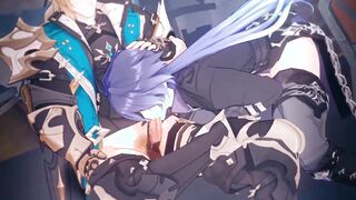 Flins gives Varka a Bj - Genshin Influence Cartoon Yaoi