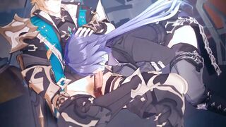 Flins gives Varka a Bj - Genshin Influence Cartoon Yaoi