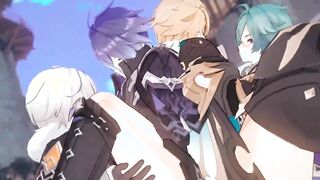 Flins x Illuga / Varka x Lohen Fucky-fucky - Genshin Influence Yaoi Toon