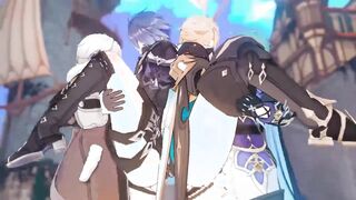 Flins x Illuga / Varka x Lohen Fucky-fucky - Genshin Influence Yaoi Toon