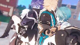 Flins x Illuga / Varka x Lohen Fucky-fucky - Genshin Influence Yaoi Toon