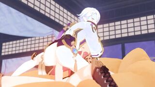 Ayato rails Thomas Humungous Bone - Genshin Influence Anime porn R34