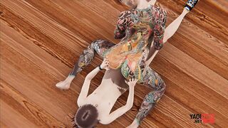 Yaoi - Fellow with a downright inked assets plumbed by twunk