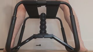 Roaring muscle dad anal invasion hump tabouret giant fake penis
