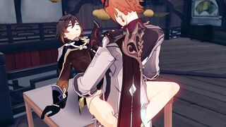 Tartaglia x Zhongli - Genshin Influence Missionary Yaoi Hook-up