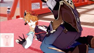 Tartaglia x Zhongli - Genshin Influence Yaoi Manga porn