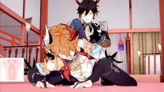 Tartaglia x Zhongli - Genshin Influence Yaoi Manga porn