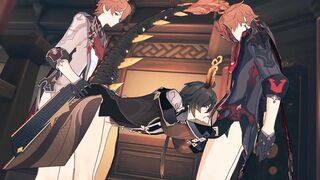 Tartaglia x Zhongli - Genshin Influence 3some Yaoi