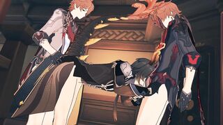 Tartaglia x Zhongli - Genshin Influence 3some Yaoi