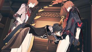 Tartaglia x Zhongli - Genshin Influence 3some Yaoi
