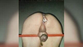 IDEAL FEMBOY IN INNOCENCE. GLASS FAUX-COCK RECTAL