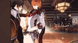 Tartaglia x Zhongli - Genshin Influence Anime porn