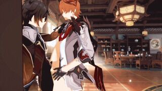 Tartaglia x Zhongli - Genshin Influence Anime porn