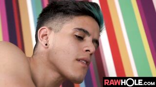 RAWHOLE Felipe Rivero Barebacks Angel Crush Horny Hole