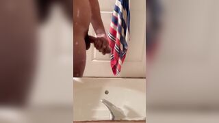 Solo dude nearly getting caught milking