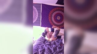 Vibing RGB rump butt-plug socks leash cangue pet have fun bare