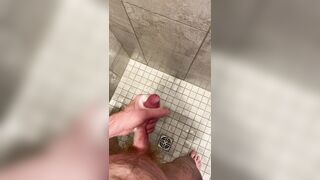 After working out, I tugged out a blast in the showers.
