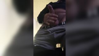 Taunting my man-meat getting it rock-hard for you