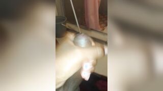Demonstrating a tiny spunk before going to work