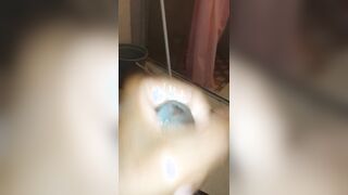 Demonstrating a tiny spunk before going to work