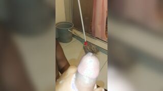 Demonstrating a tiny spunk before going to work