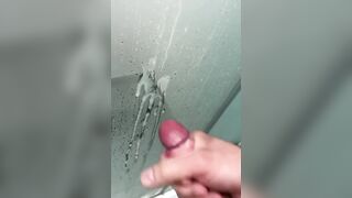 Jizm in the douche