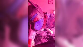 Self restrain bondage breath manage puppy leash kink soles band chains