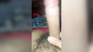 Masturbating off with my thick wood