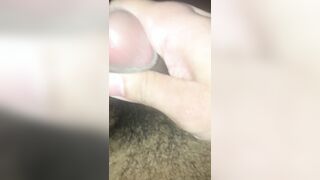 Masturbating off with my thick wood