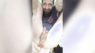 Attempting faux-cock in my bum