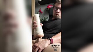 Swift ejaculation, I boned myself with a faux fuckbox