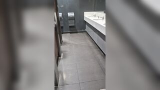 Highly risky pissing at the mall