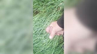 Draining off and spunk outside