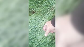 Draining off and spunk outside