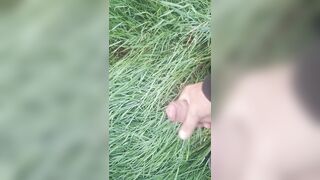 Draining off and spunk outside