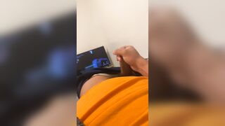 Nubile Latino wanks off before work