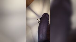 Stroking off hefty jism