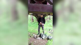 Jizzing Under a Bridge