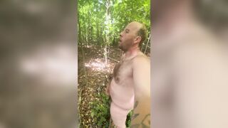 Highly handy being bare outside in public