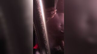 Frolicking in the mirror