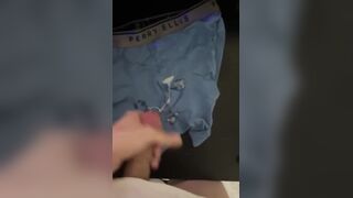 Fapping off and jizzing back to back