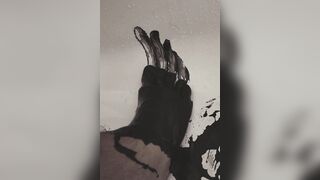 Tattooed foot ritual taunt