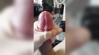 End of a lengthy edging sesh cum-shot