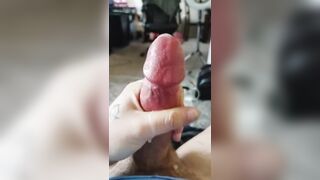 End of a lengthy edging sesh cum-shot