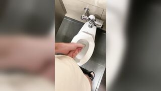 Nutting in the rest room at my gym before I douche. Do gyms make anyone else supah boning nasty?