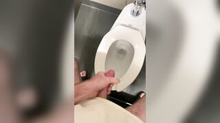 Nutting in the rest room at my gym before I douche. Do gyms make anyone else supah boning nasty?