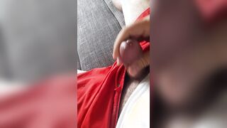 Plump Man Strokes Off , Solo Spunk Blast , Lil Fuck-stick , Cum shot , Masculine groan