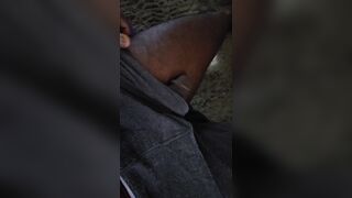Ultra-kinky big black cock onanism taunt