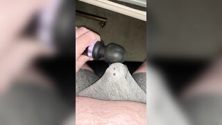 Precum in boxer boxers before using Domi to jizz